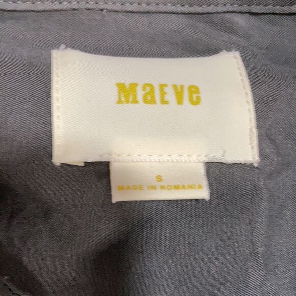 Anthropologie Maeve long sleeve button down blouse with a tie front - Picture 5 of 6